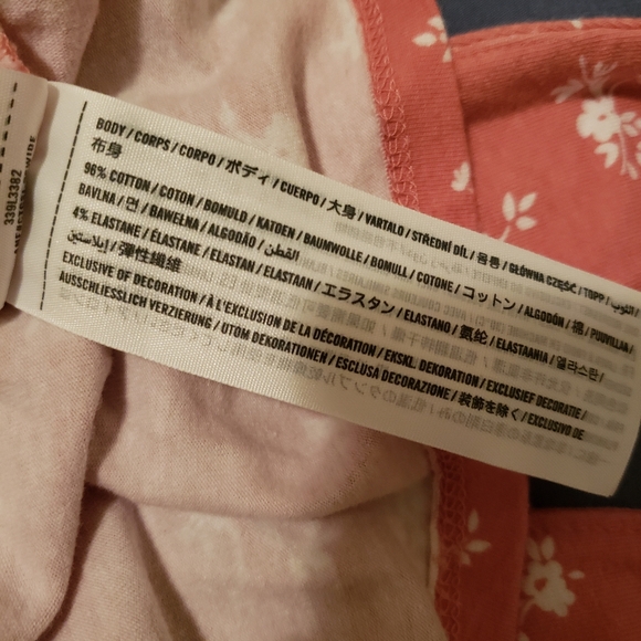 Hollister Size M Pink Floral Tie-Up Cropped Halter Top - Picture 3 of 6